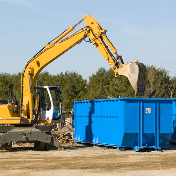 what size residential dumpster rentals are available in Pollock Missouri